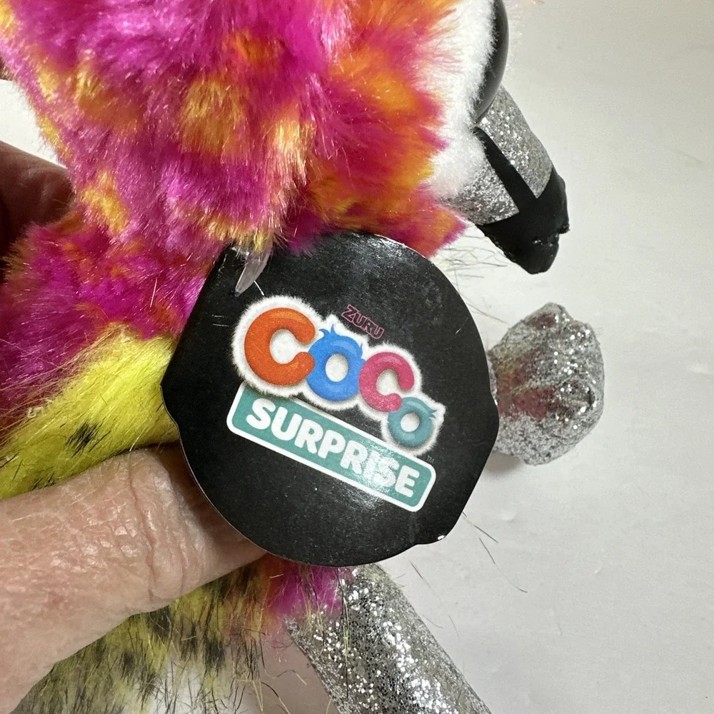 Zuru‎ Coco Surprise Plush Neon Fliss Flamingo Bird Stuffed Animal W/ Tags